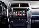 2015 2016 2017 Toyota Camry Hamilton Upgrade Kit for CarPlay front view installed in car in use