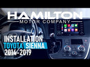 2014-2019 Toyota Sienna Installation for Apple CarPlay Android Auto by Hamilton Motor Company guide walkthrough how it looks installed in car in use features