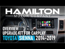 Toyota Sienna 2014–2019 Hamilton Apple CarPlay Overview & Demo overview guide in car display in use how it looks