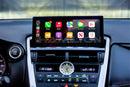 Dashboard of a Lexus NX with Hamilton Motor Company Conversion Kit installed and the screen showing Apple CarPlay