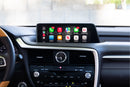 Lexus RX showing CarPlay on the screen in car