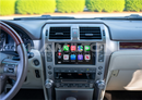 2009-2013 Lexus GX 460 Hamilton Upgrade Kit for CarPlay and Android Auto front view showing images in use 