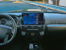 Dashboard of a Toyota 4Runner with the Hamilton Motor Company Premium Conversion Kit installed and Android Auto displayed on the screen.
