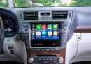 2010-2012 Lexus LS Hamilton Upgrade Kit for CarPlay front view installed in car in use