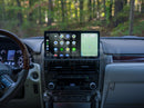 A dashboard of a 2010 - 2013 Lexus GX with the Hamilton Motor Company Conversion Kit installed and Android Auto displayed on the screen. 