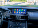 Dashboard of a Lexus IS with Hamilton Motor Company Conversion Kit installed and screen showing Apple CarPlay