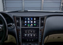 Interior shot of a 2014-2019 Infiniti QX50 running Android Auto on Hamilton Motor Company Upgrade kit. 