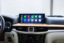 Dashboard of a Lexus LX with Hamilton Motor Company Conversion Kit installed and the screen showing Apple Carplay