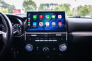 Dashboard of a Toyota 4Runner with the Hamilton Motor Company Premium Conversion Kit installed and CarPlay displayed on the screen.