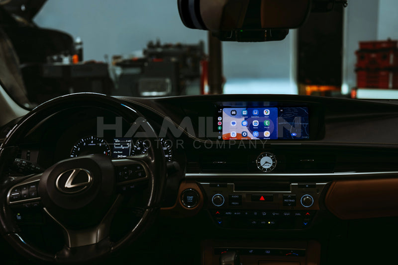 2015-2018 Lexus ES Android Auto inside vehicle 