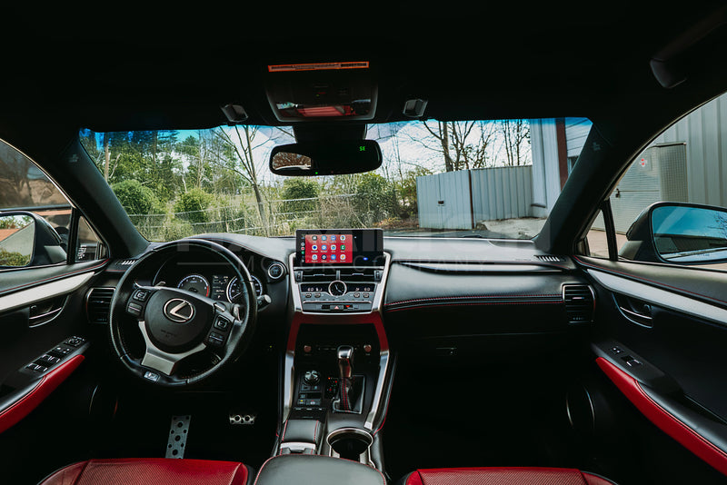 Dashboard of a Lexus NX with Hamilton Motor Company Conversion Kit installed and the screen showing Android Auto