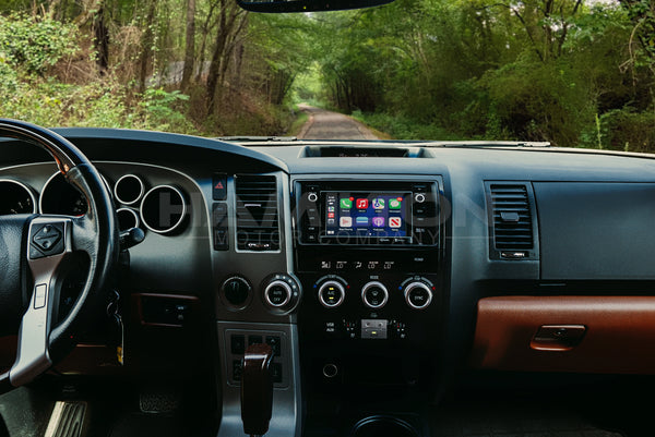 Toyota Sequoia Apple CarPlay in car