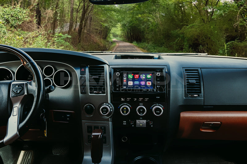 Toyota Sequoia Apple CarPlay in car