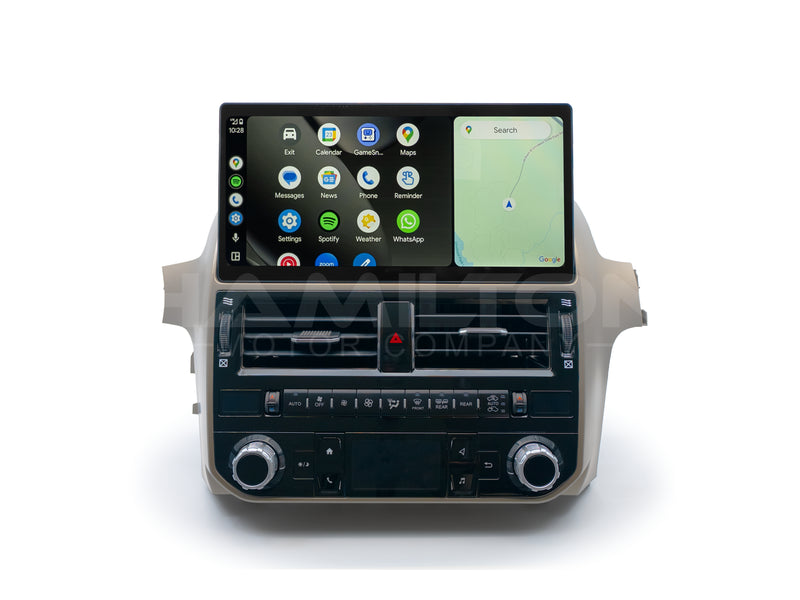 2010 - 2013 Lexus GX Hamilton Motor Company Conversion Kit on a white background with Android Auto displayed on the screen. 