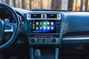 Interior of 2015-2018 Subaru Outback using Hamilton Conversion kit running CarPlay