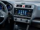 Dashboard of a Subaru Legacy with Hamilton Motor Company Upgrade Kit installed and screen showing Android Auto