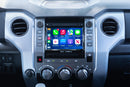 2014 2015 2016 2017 2018 2019 Toyota Tundra showing CarPlay with the Hamilton upgrade kit installed in vehicle in use