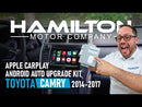 Video tutorial manual visual how to install 2014 2015 2016 2017 toyota camry upgrade kit for carplay android auto hamilton