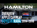 Hand walking through the features of the Hamilton Motor Company Rav4 Upgrade Kit for CarPlay