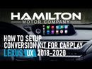 Lexus UX 2018–2020 how to setup and pair to use apple carplay features guide manual video 