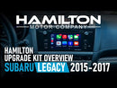 2015-2017 Subaru Legacy hamilton upgrade kit Overview CarPlay what it looks like installed in car features