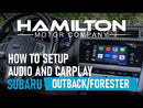 How to setup and pair video tutorial video guide for Apple CarPlay Android Auto in car vehicle