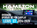 2014- 2020 Lexus CT carplay walkthrough demo how it looks video features installed in car 
